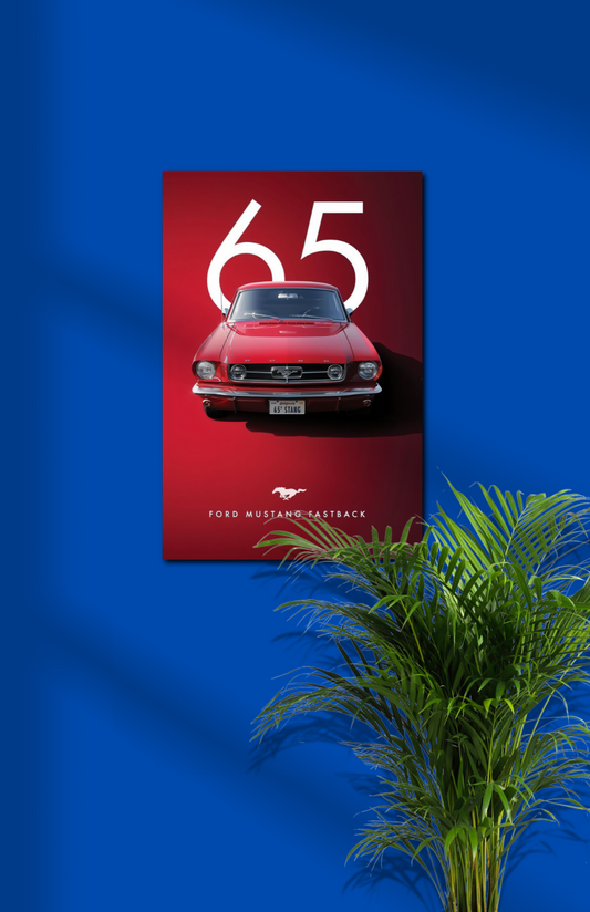 65 Mustang Fastback Red