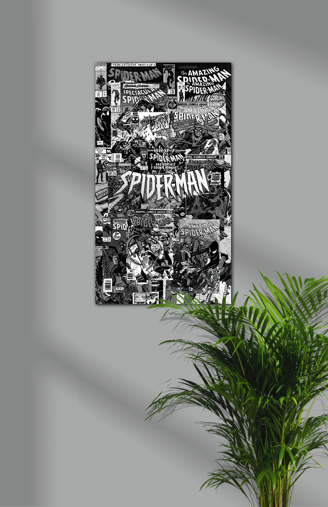 Spiderman Comic B&W